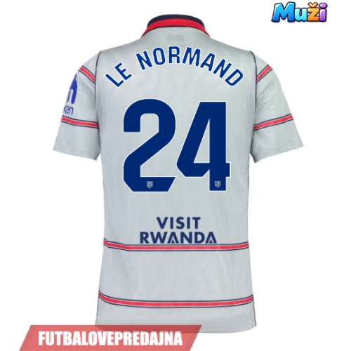 Lacne Muži Futbalové dres Atletico Madrid Robin Le Normand #24 2026-27 Krátky Rukáv - Tretina